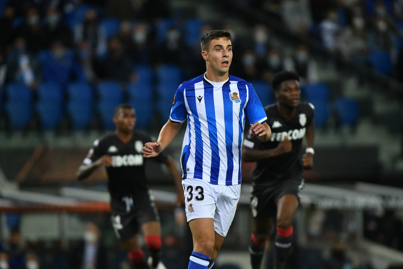 Fotos: Las mejores imáganes de partido entre la Real Sociedad y el Mónaco en Anoeta