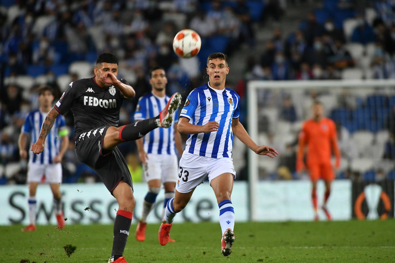 Fotos: Las mejores imáganes de partido entre la Real Sociedad y el Mónaco en Anoeta