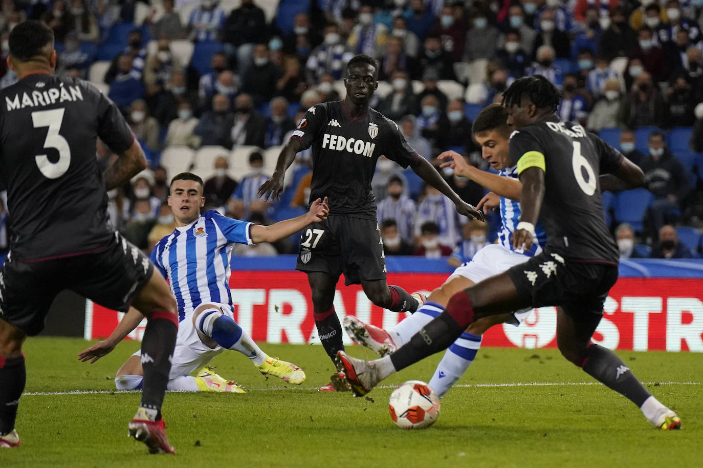 Fotos: Las mejores imáganes de partido entre la Real Sociedad y el Mónaco en Anoeta
