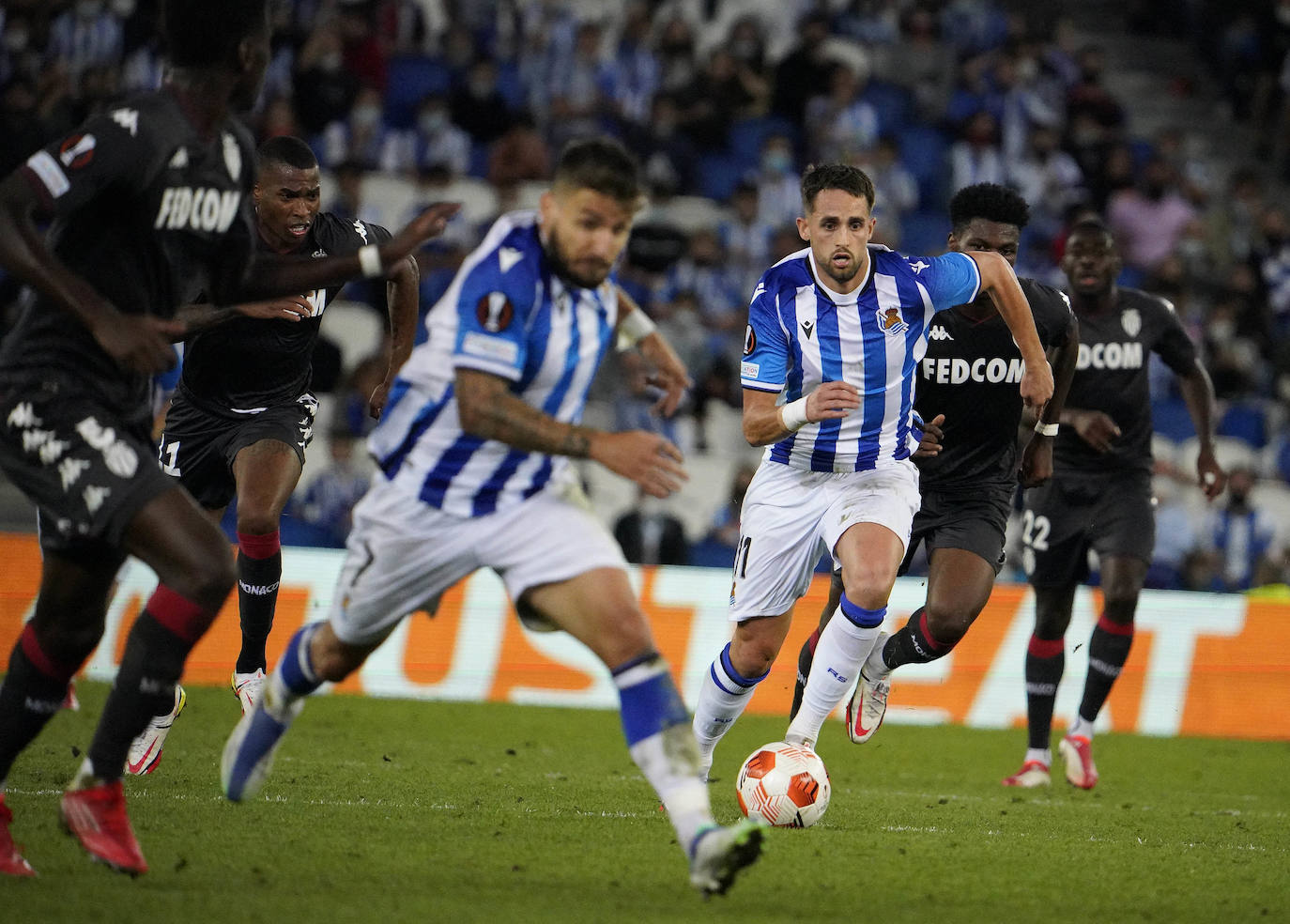 Fotos: Las mejores imáganes de partido entre la Real Sociedad y el Mónaco en Anoeta