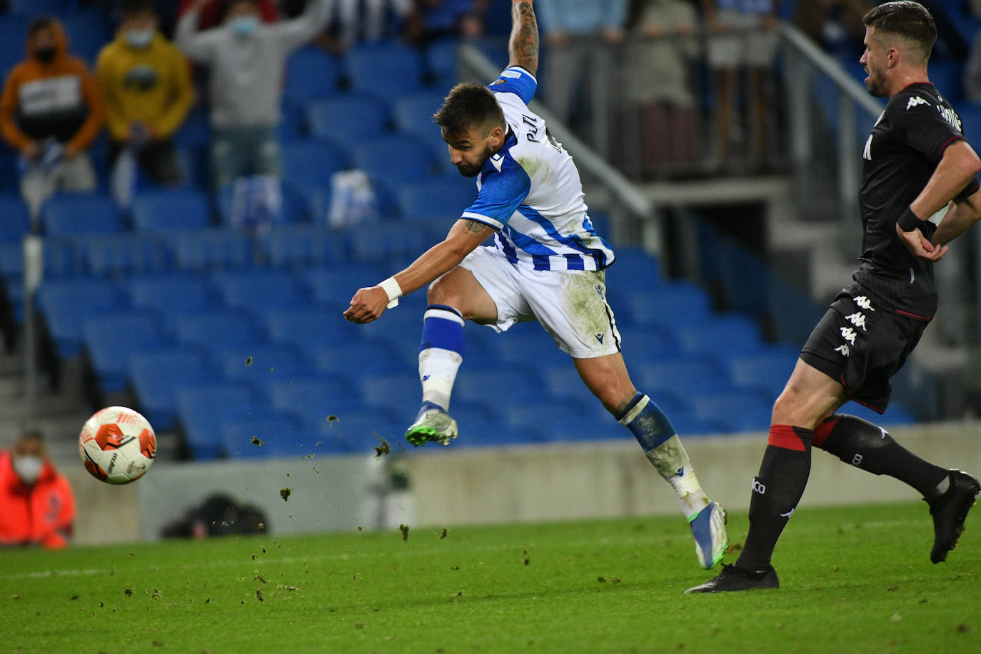 Fotos: Las mejores imáganes de partido entre la Real Sociedad y el Mónaco en Anoeta