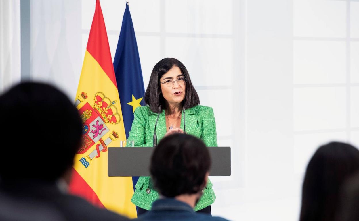 Carolina Darias, ministra de Sanidad.