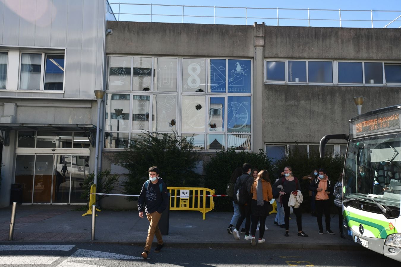 Fotos: El día después en la facultad de la UPV en Leioa
