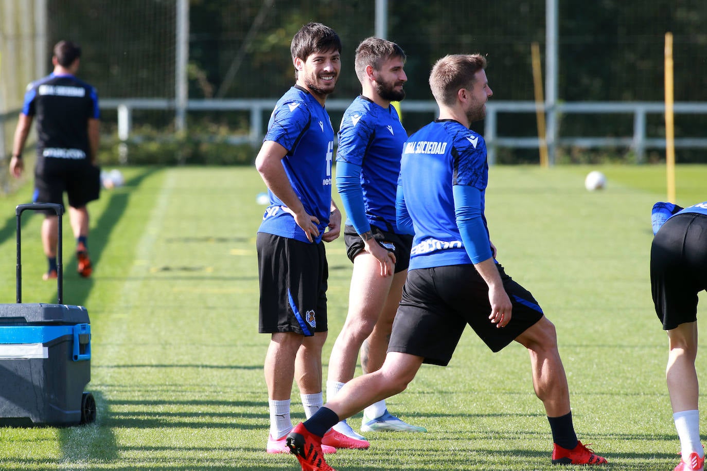 Fotos: Último entrenamiento de la Real Sociedad antes del partido en Anoeta ante el Mallorca