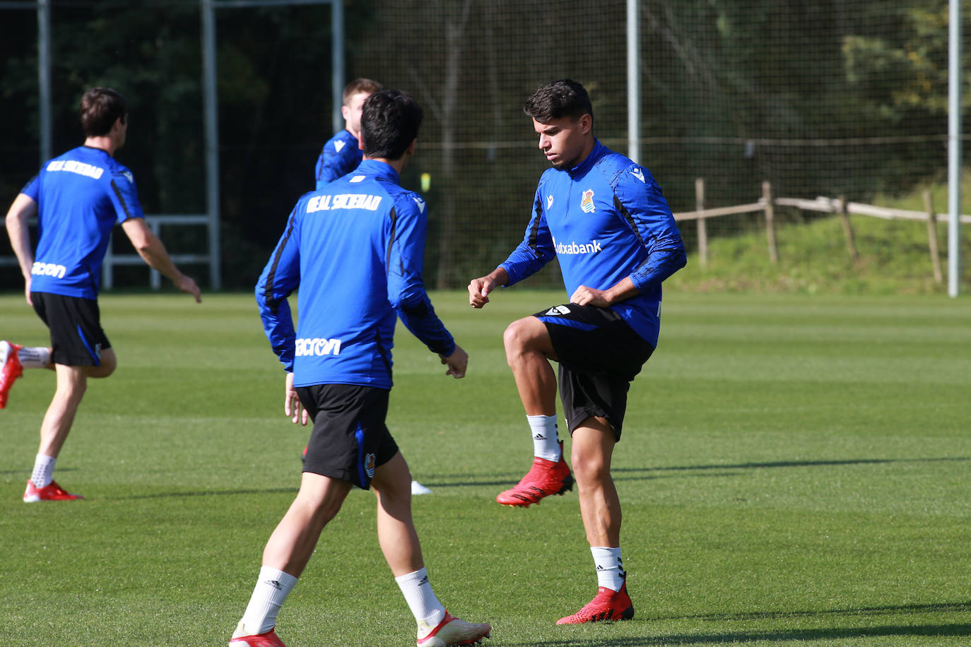 Fotos: Último entrenamiento de la Real Sociedad antes del partido en Anoeta ante el Mallorca