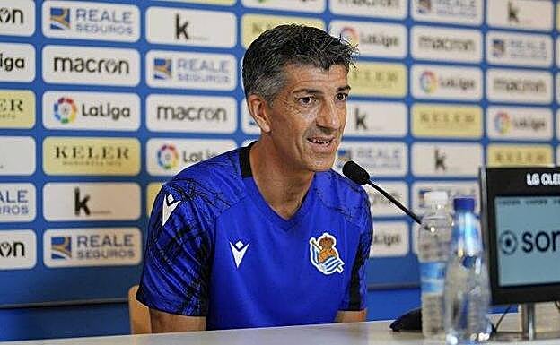 Imanol Alguacil: «Lo bueno de esta Real es que no depende de un jugador»