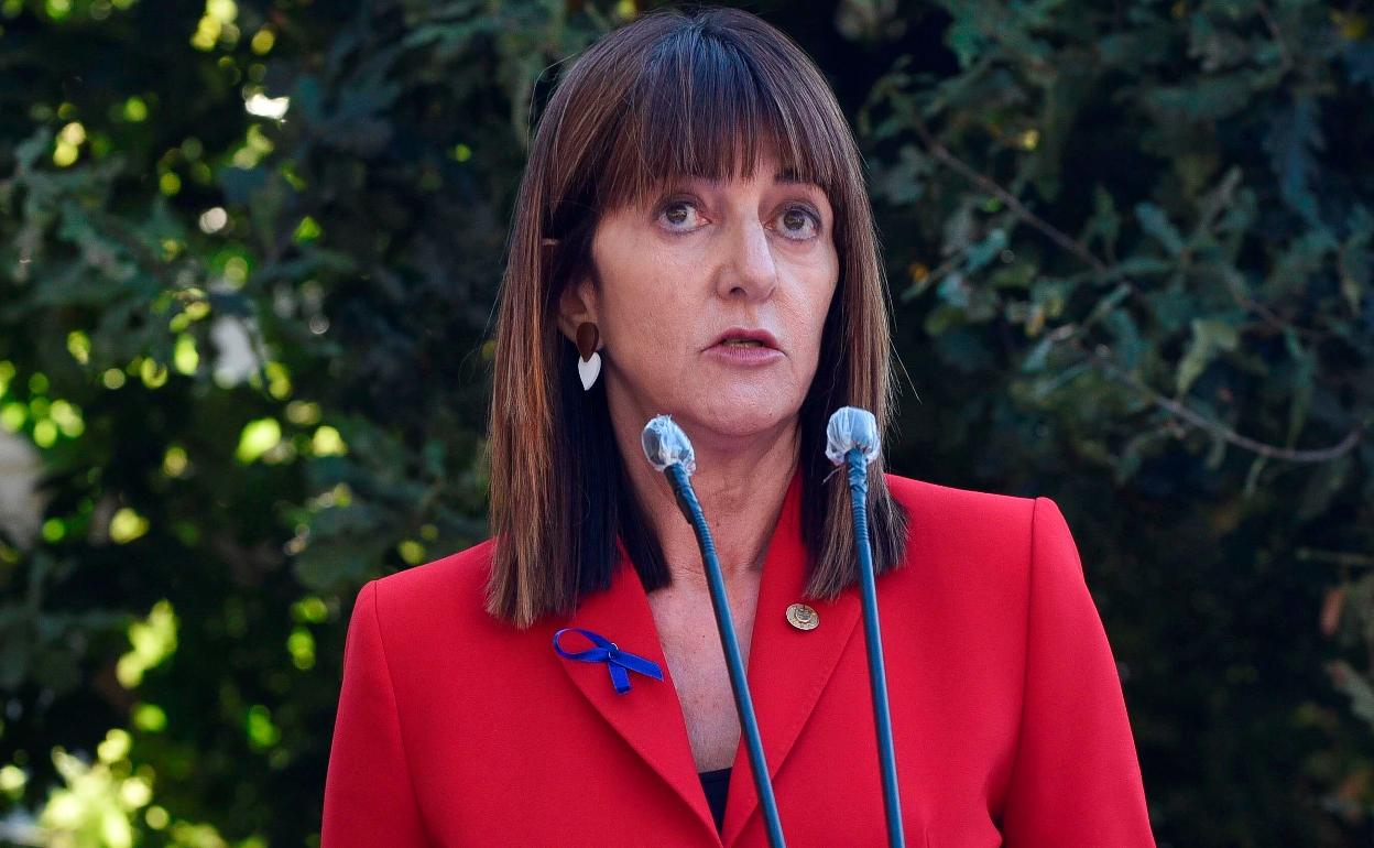La vicelehendakari segunda del Gobierno Vasco y líder del PSE, Idoia Mendia.