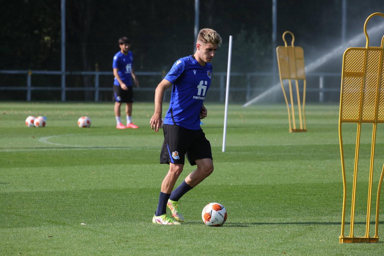 Fotos: Imágenes del último entrenamiento antes del choque contra el Sturm Graz