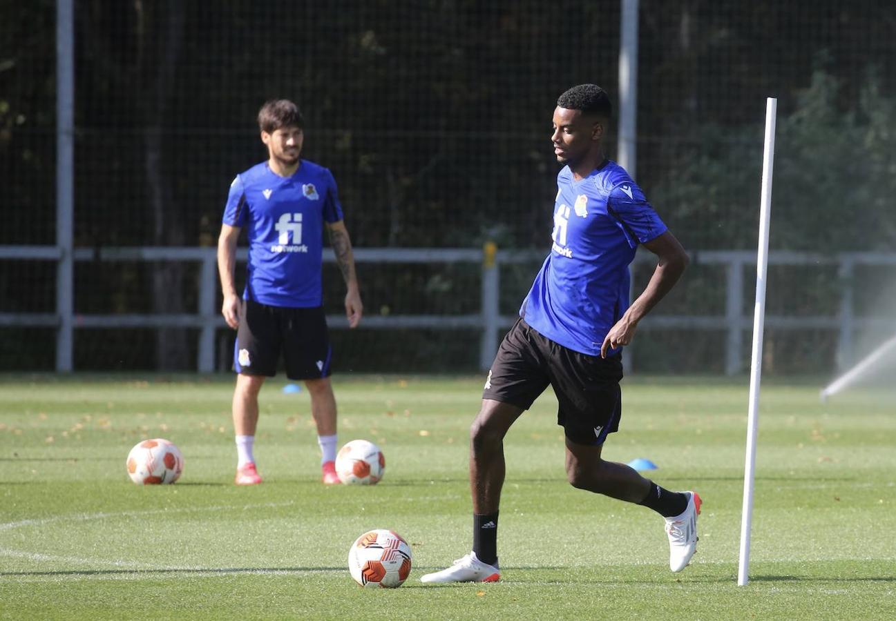 Fotos: Imágenes del último entrenamiento antes del choque contra el Sturm Graz