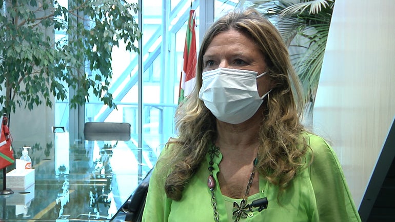 La consejera de Salud, Gotzone Sagardui. 