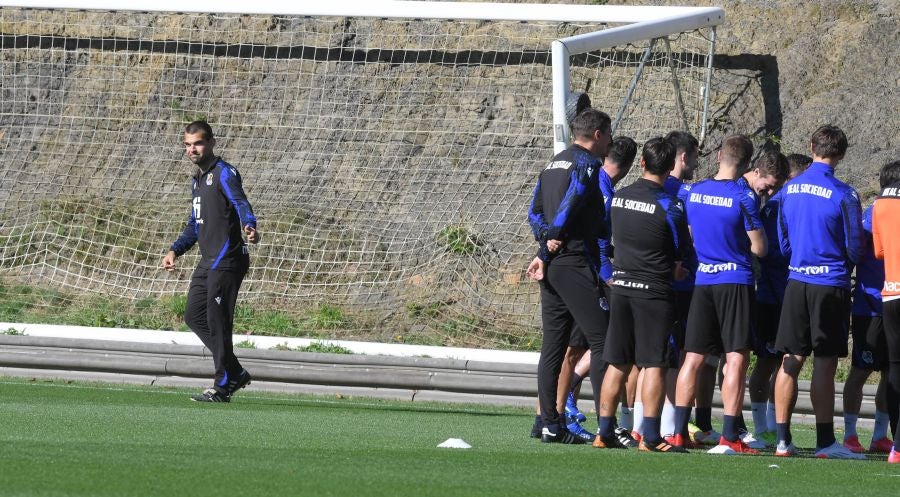 Fotos: Último entrenamiento antes de viajar al Wanda
