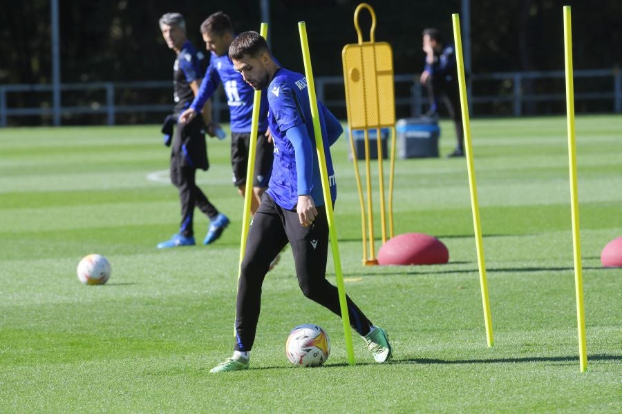 Fotos: Último entrenamiento antes de viajar al Wanda