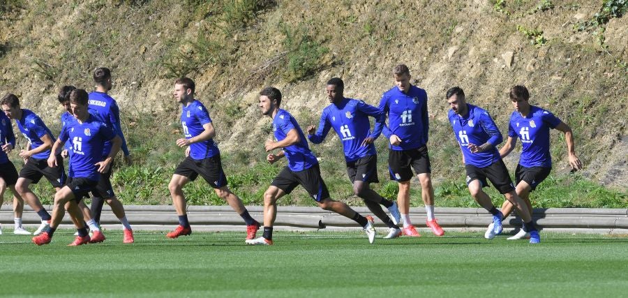Fotos: Último entrenamiento antes de viajar al Wanda