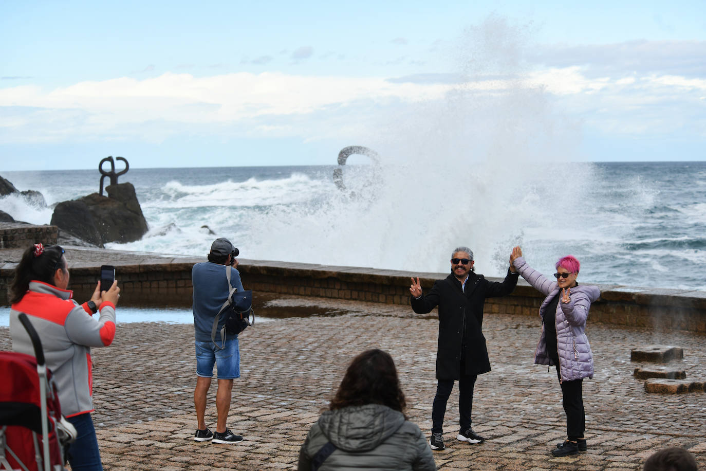 Fotos: Activan el aviso amarillo por galerna para esta tarde