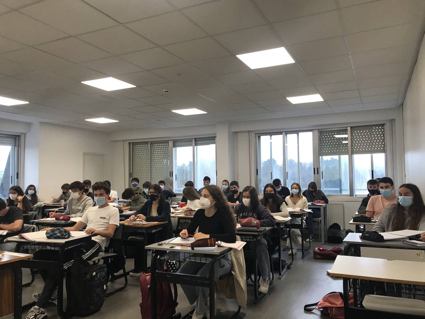 Los alumnos de Bachillerato.