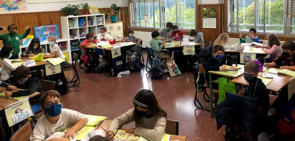 Alumnos de Cuarto de Educación Primaria.