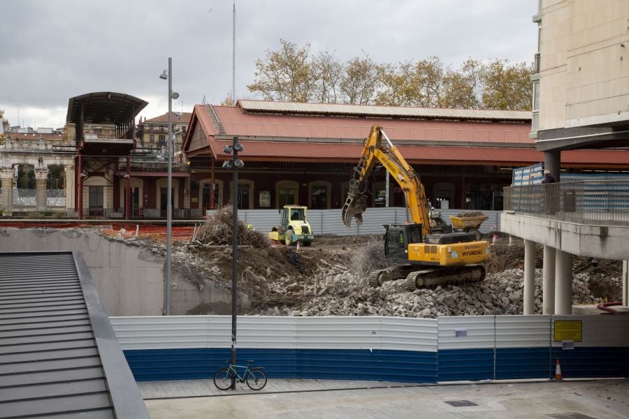 Fotos: Desaparece el acceso al pasadizo de Egia