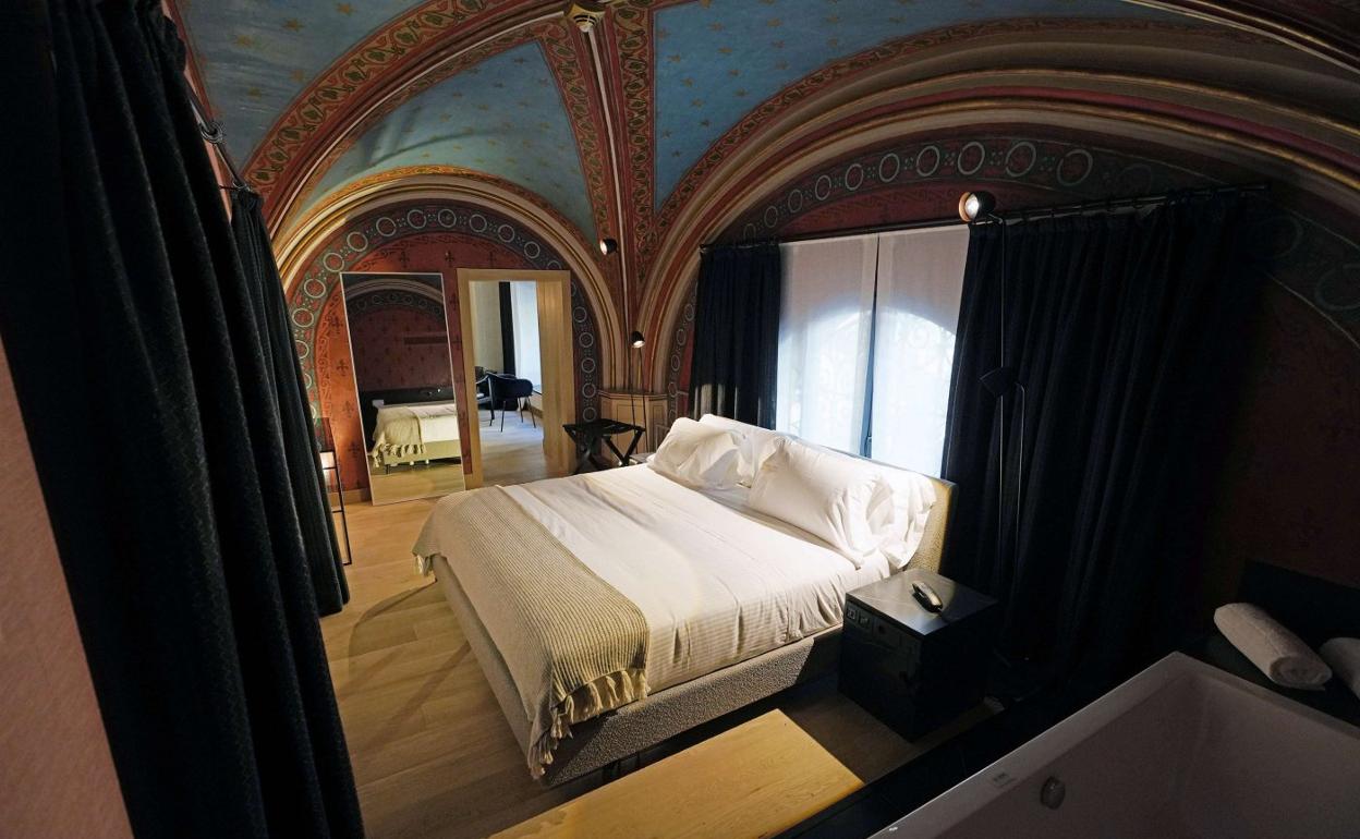 Habitación del hotel Zenit Convento San Martín, uno de los últimos abiertos en Donostia desde 2016. 