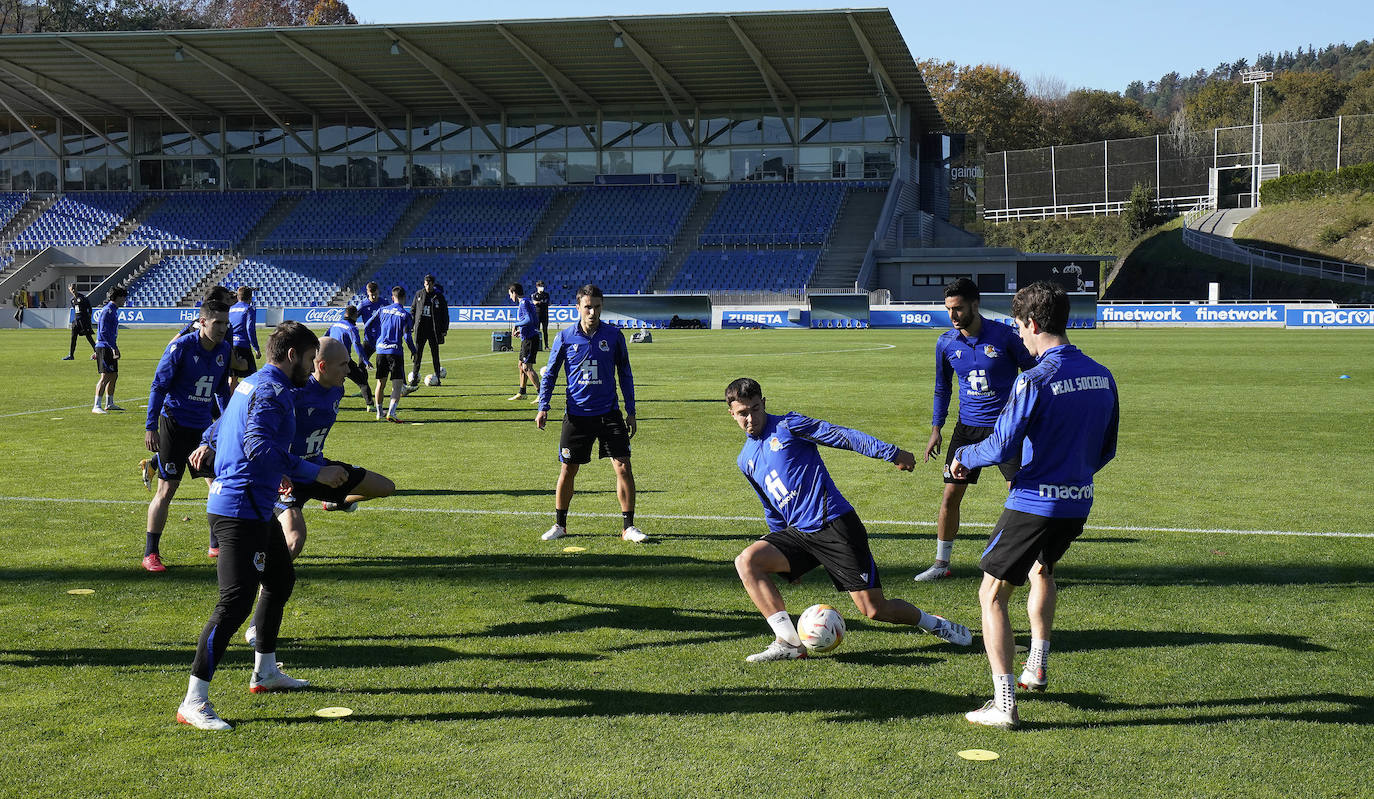 Fotos: Las mejores imágenes del entrenamiento de la Real Sociedad