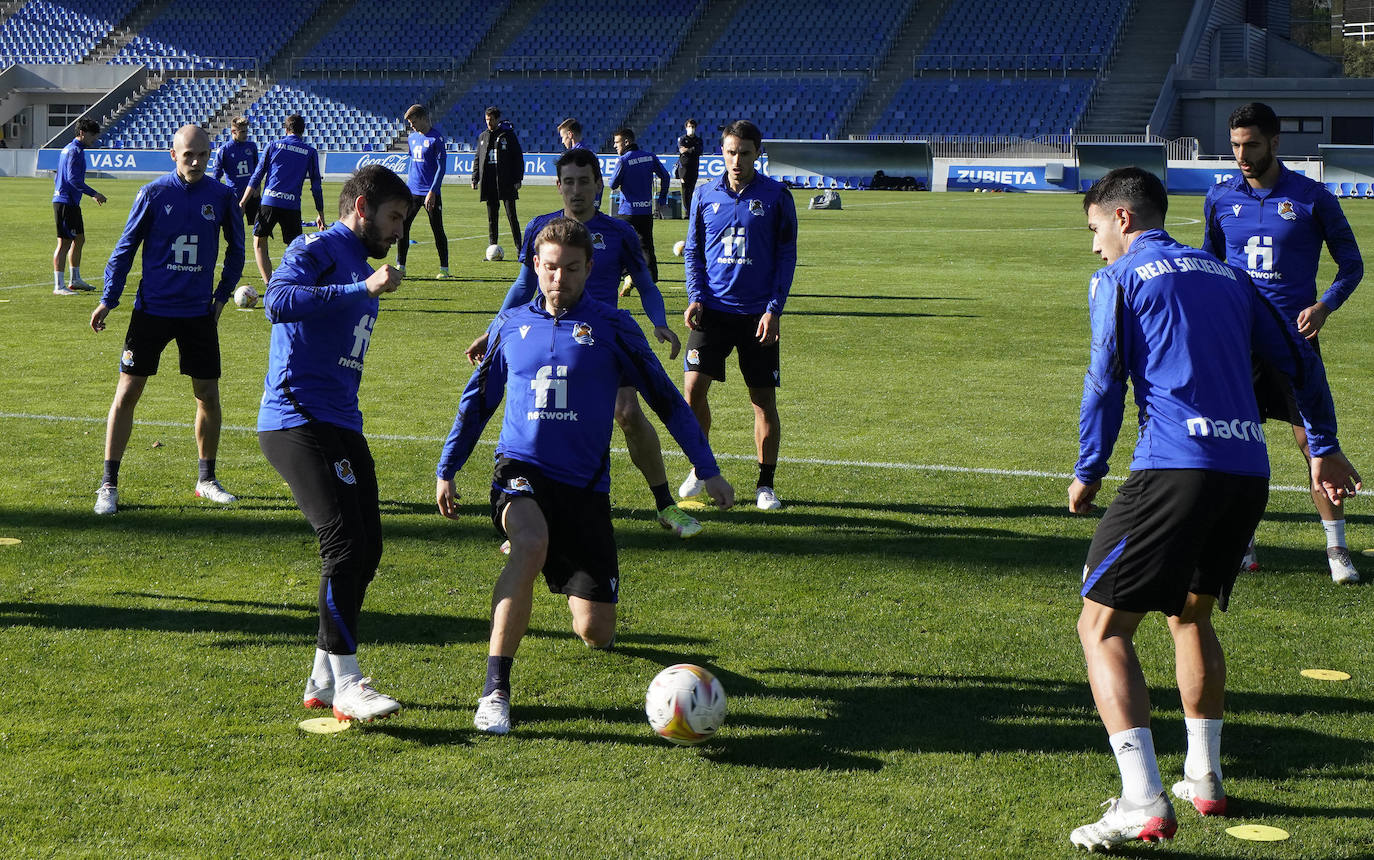 Fotos: Las mejores imágenes del entrenamiento de la Real Sociedad
