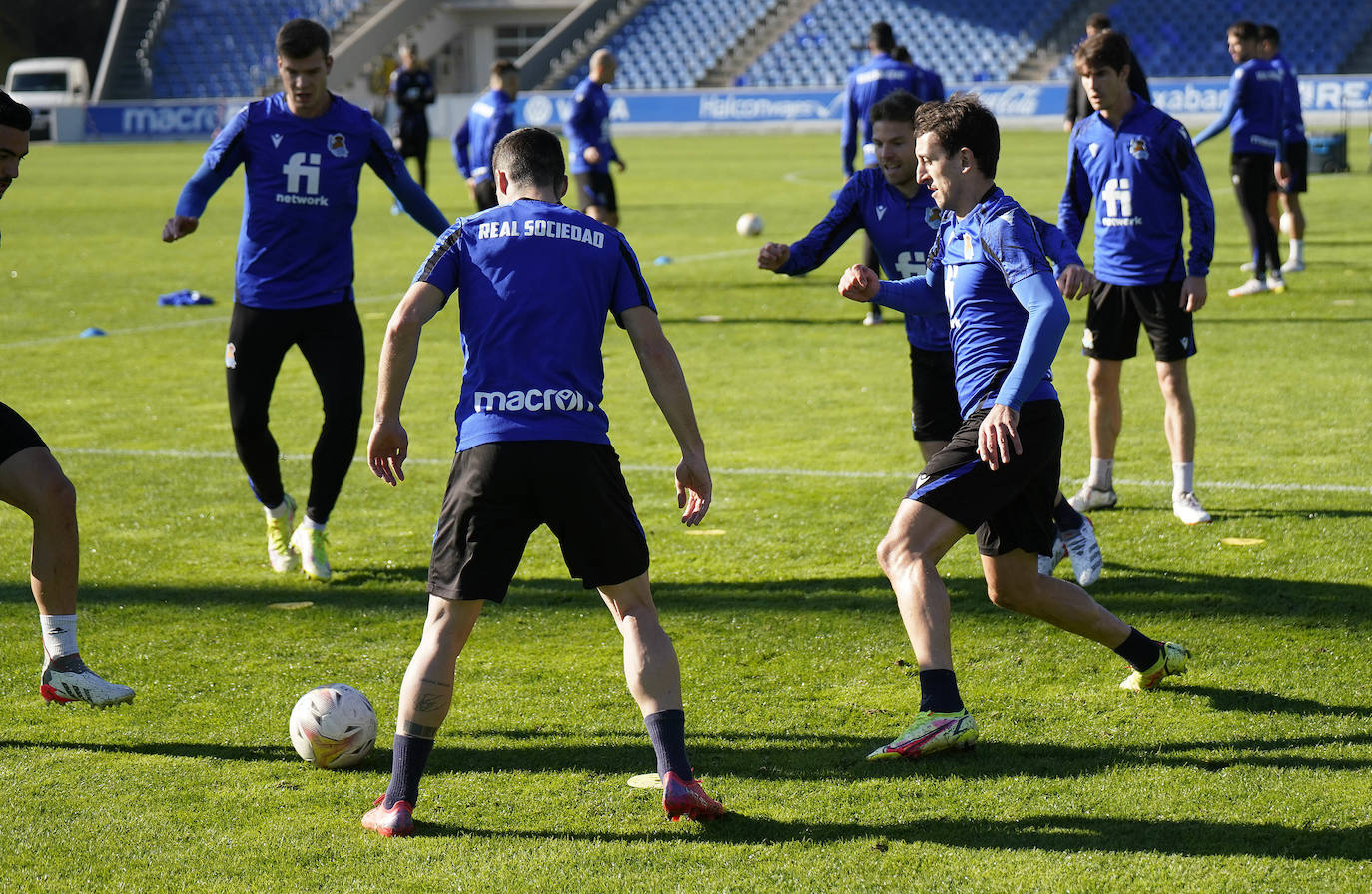 Fotos: Las mejores imágenes del entrenamiento de la Real Sociedad