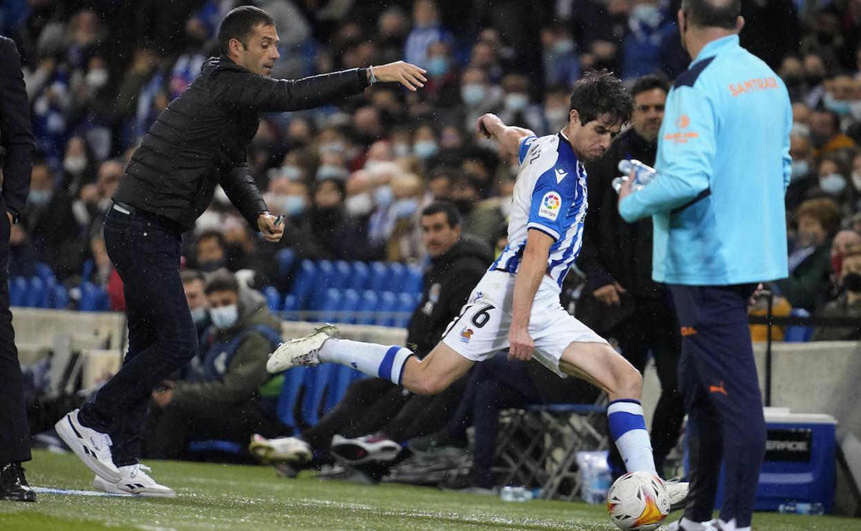 Aritz Elustondo pidió perdón a los árbitros por perder los nervios.