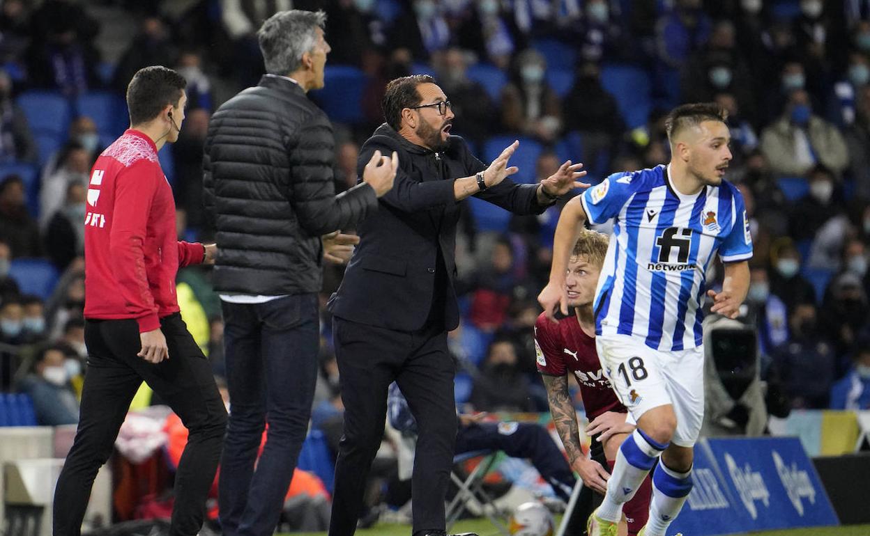 Bordalás sacó de quicio a la afición de Anoeta.