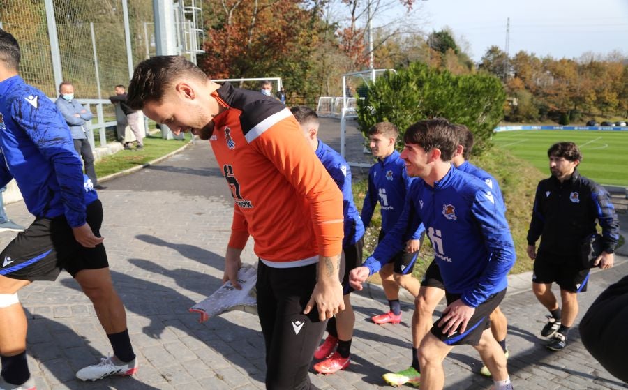 Fotos del entrenamiento de la Real