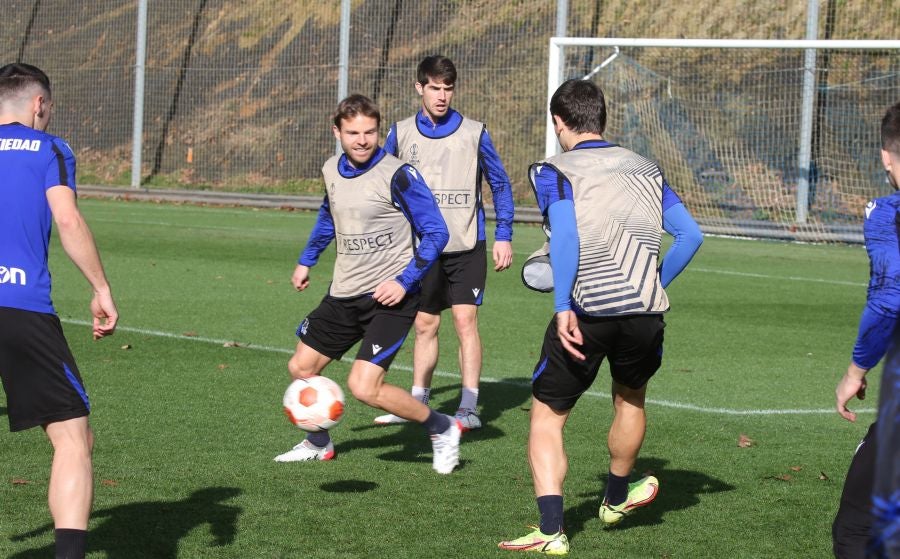 Fotos del entrenamiento de la Real