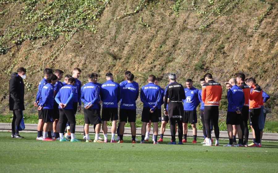 Fotos del entrenamiento de la Real