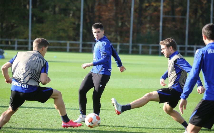 Fotos del entrenamiento de la Real