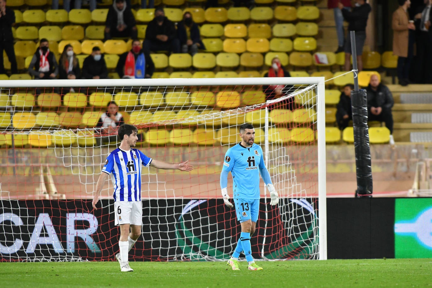 Fotos del partido entre el Mónaco y la Real Sociedad