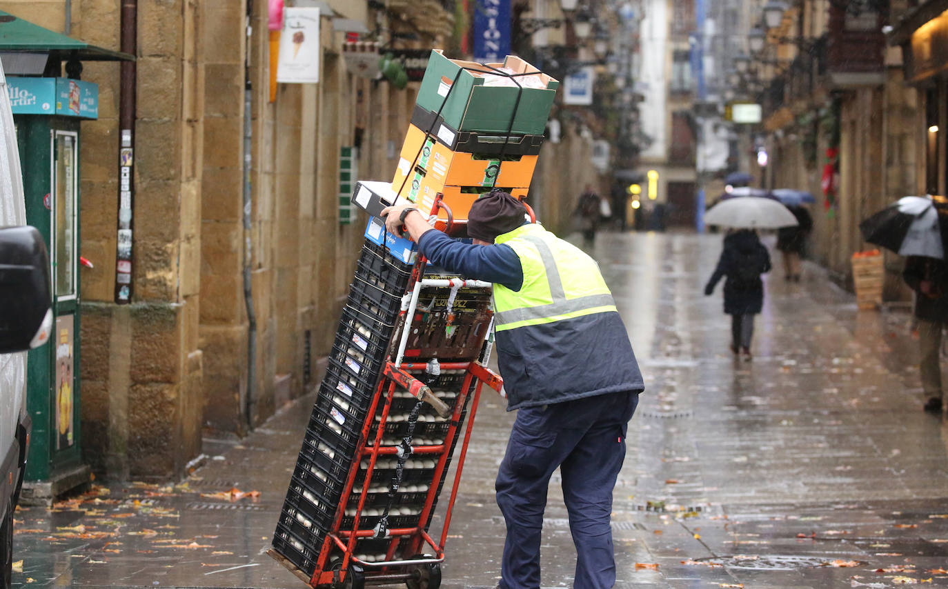 Fotos: Jornada de lluvias intensas en Gipuzkoa
