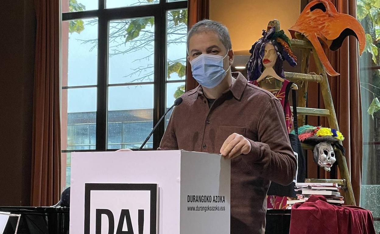 Beñat Gaztelurrutia, Gerediagako koordinatzailea, ostegun honetan aurkezpenean.