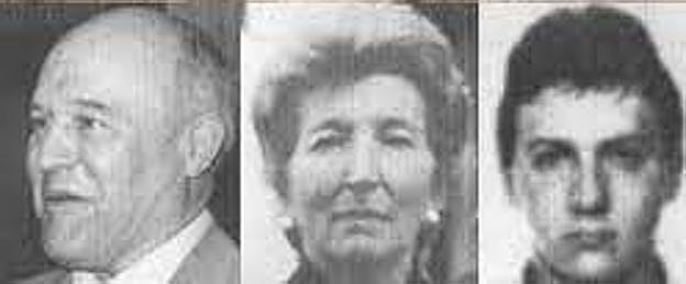 Rafael Garrido, gobernador militar de Gipuzkoa; su esposa, Daniela Velasco y Daniel Garrido, el quinto de los hermanos.