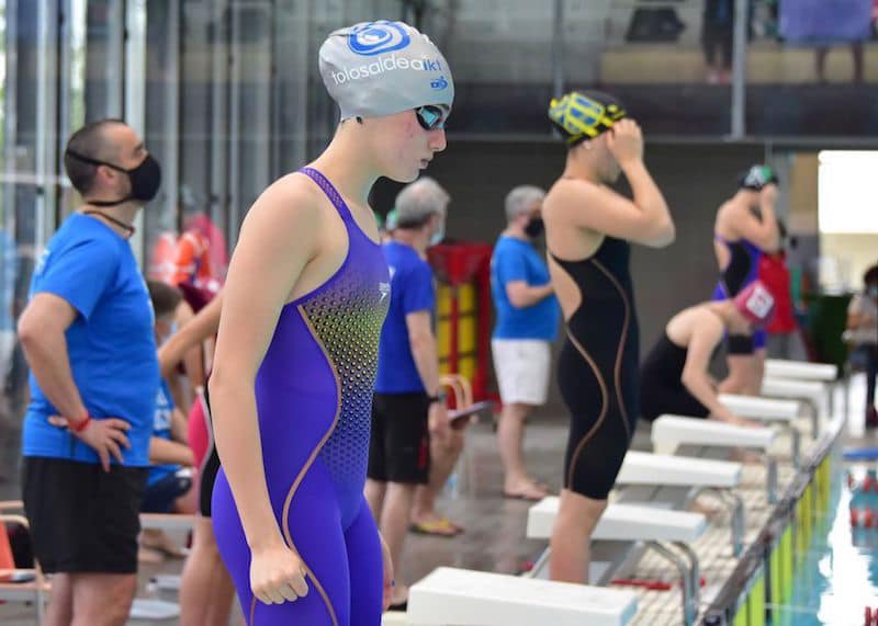 La nadadora de Tolosaldea en otra competición. 