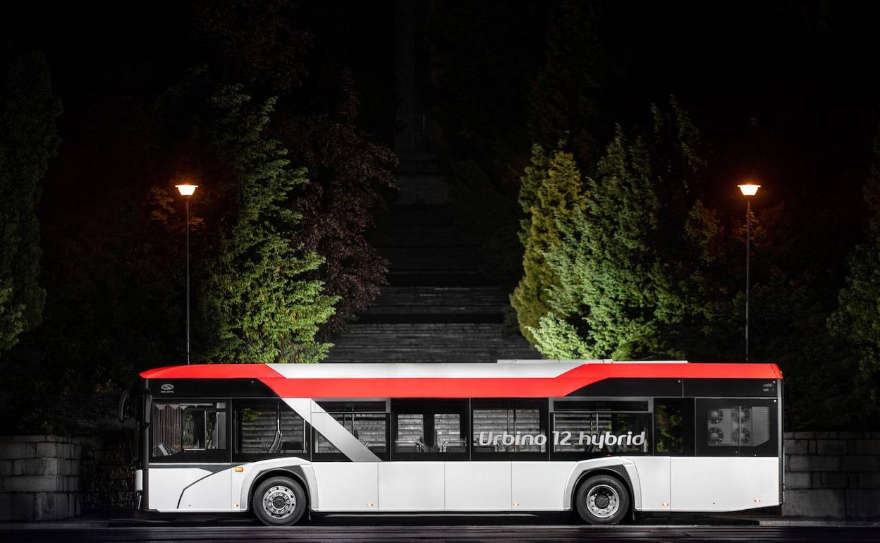 El Urbino 12 híbrido que Solaris entregará en Bélgica. 