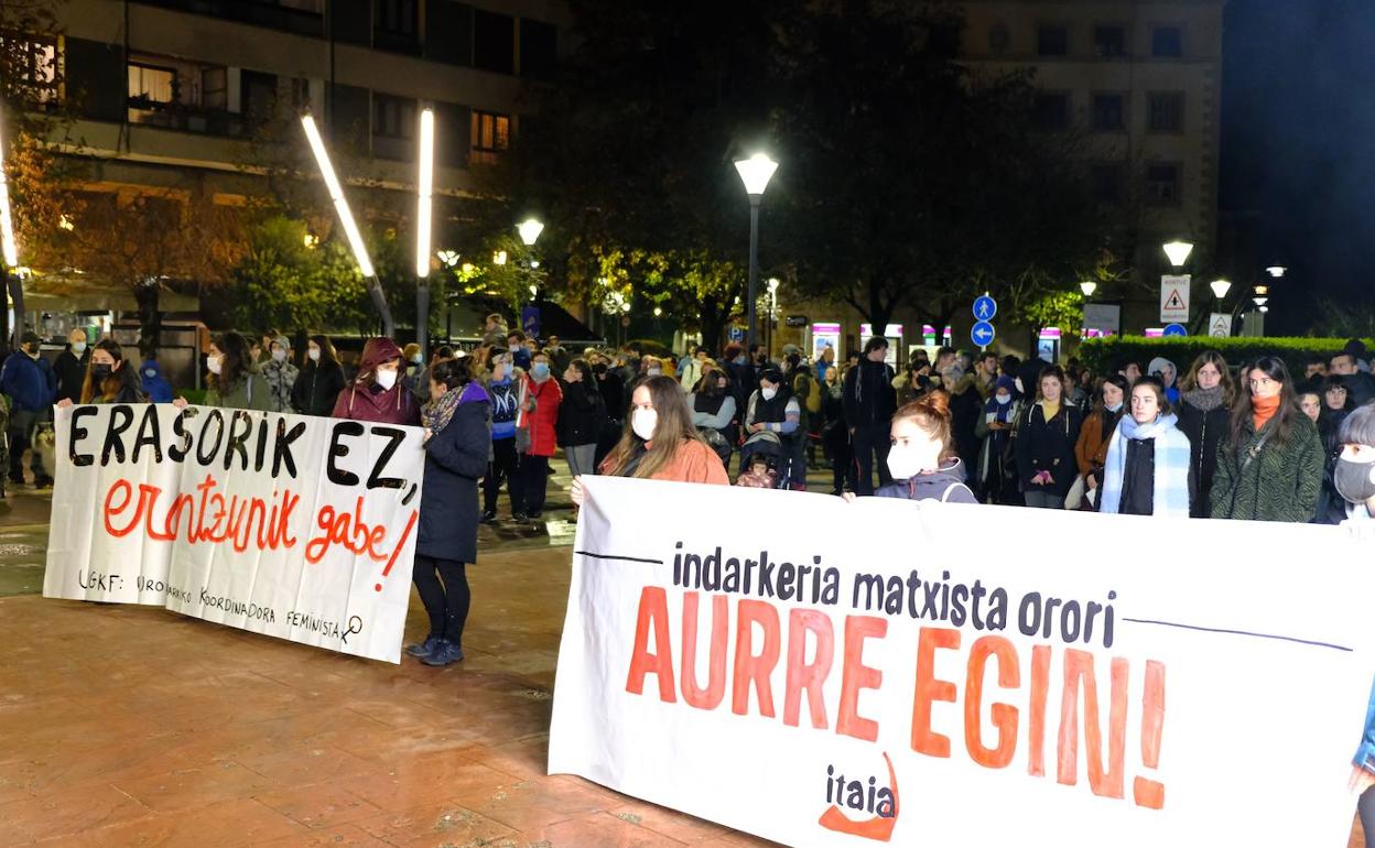 Concentración este martes por la tarde en Urretxu. 