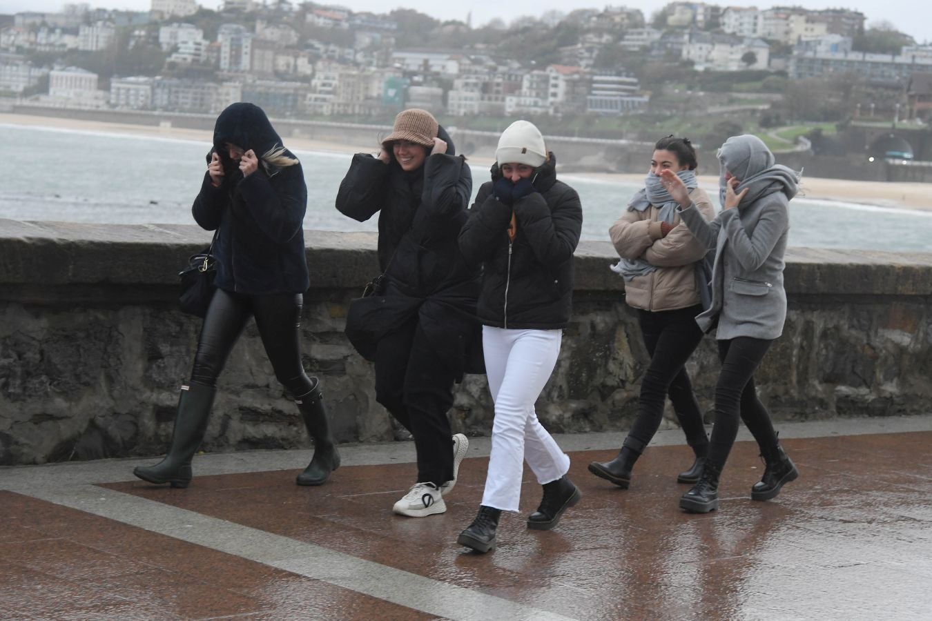 Contenedores volcados, árboles caídos... el temporal se está dejando sentir con fuerza en el territorio en las últimas horas