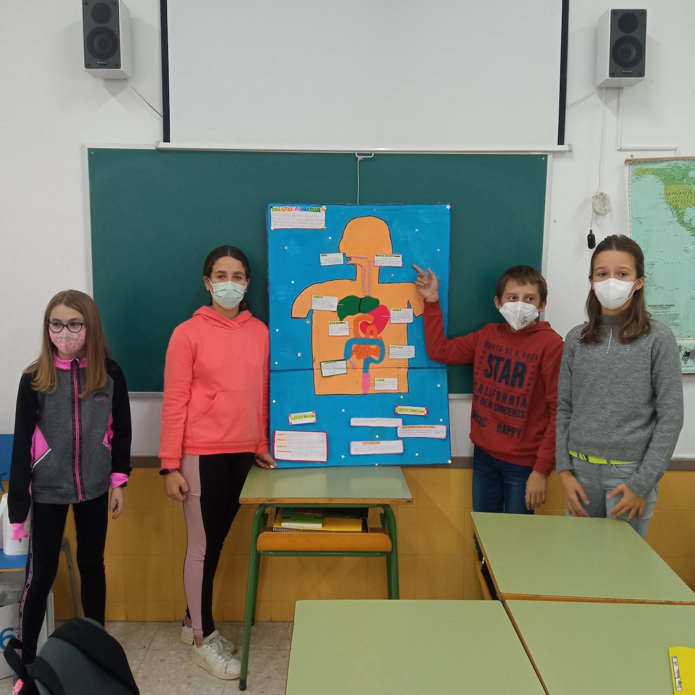 Los alumnos de sexto de Primaria, en clase de Ciencias.