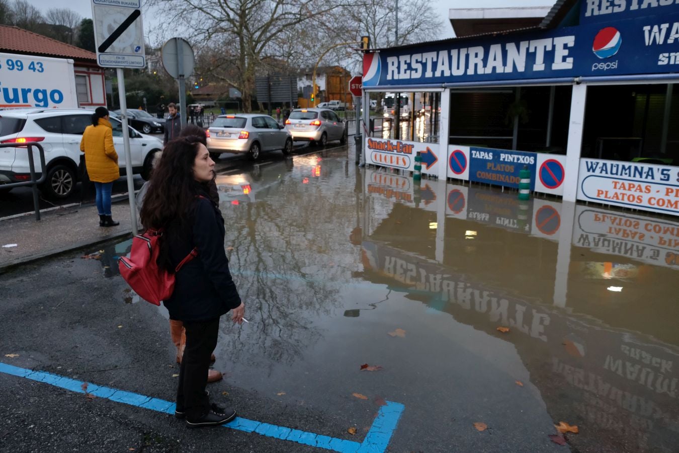 Fotos: Inundaciones en Behobia y otros puntos de Irun por el desbordamiento del Bidasoa