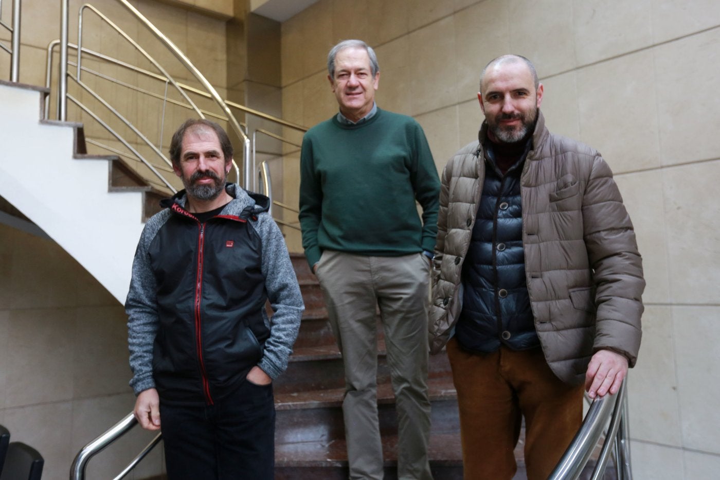 Jon Esnaola, Gerardo García y Unai Bergaretxe –sin mascarilla solo para la foto–, podio de la XII edición de 'Rincones de Gipuzkoa'. 