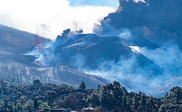 Imagen del volcán de La Palma