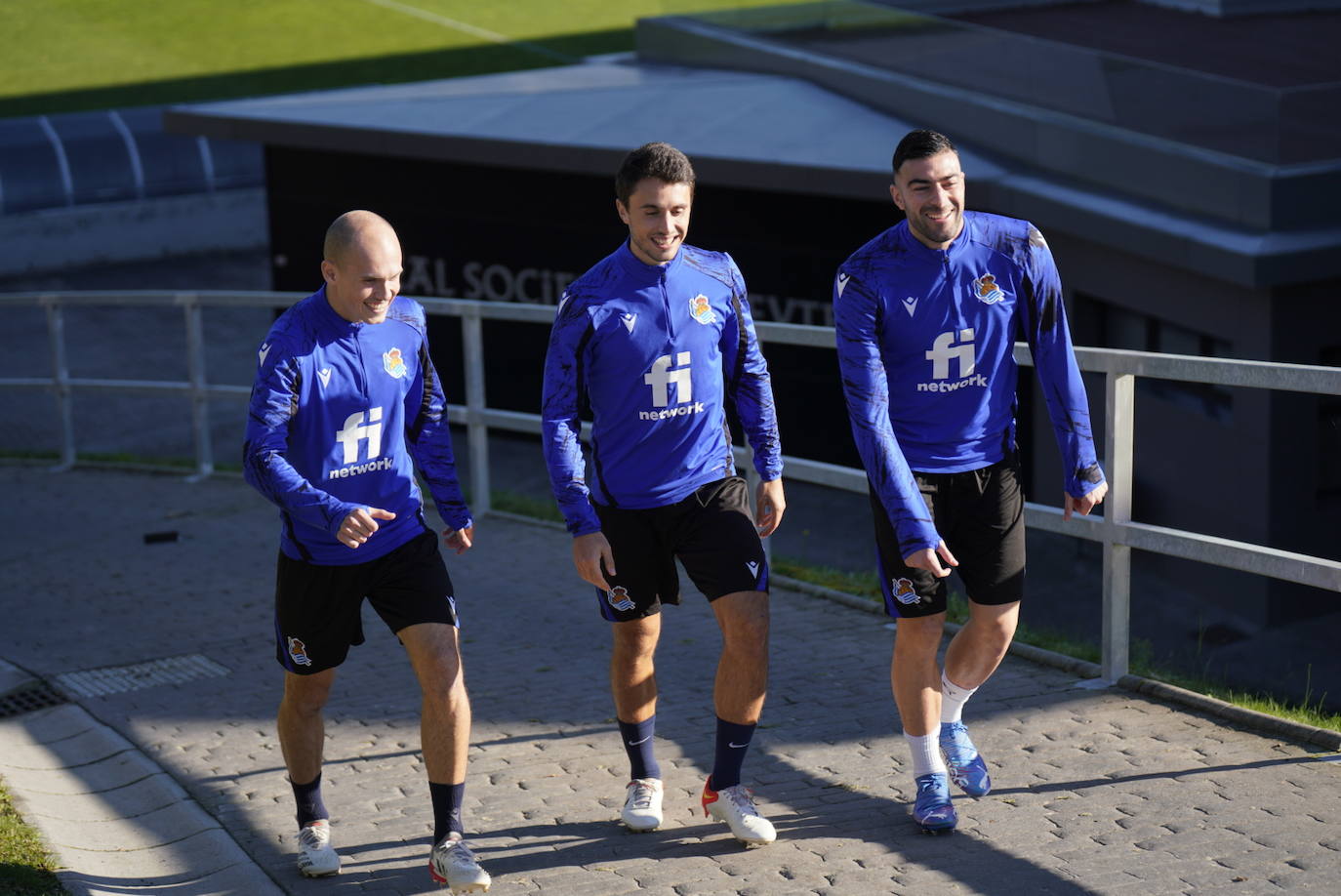 Fotos: Las imágenes del entrenamiento de la Real Sociedad en Zubieta