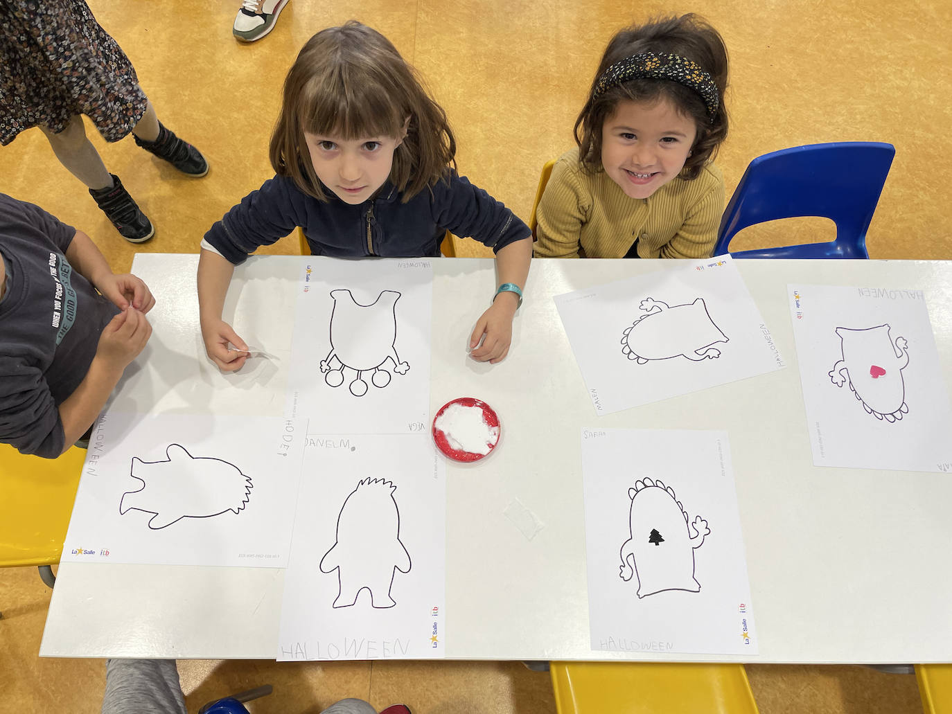 Los niños de Infantil, jugando.