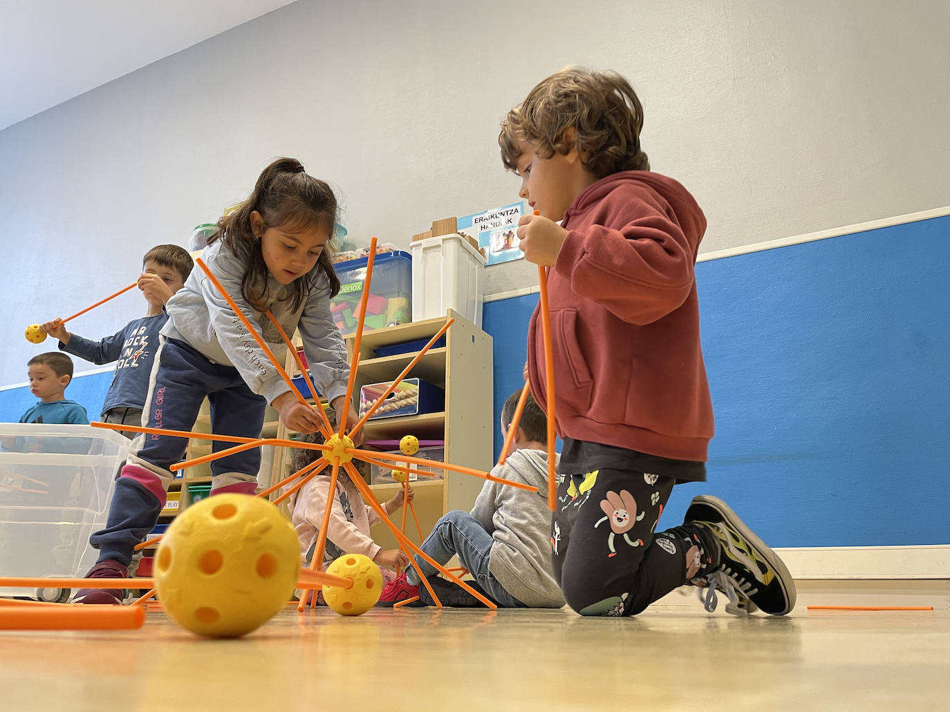 Los niños de Infantil, disfrutando.