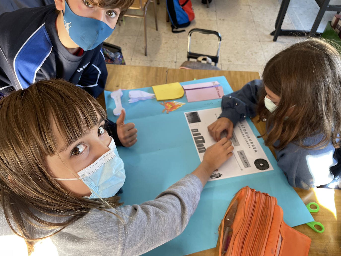 Los niños de Primaria, en clase.