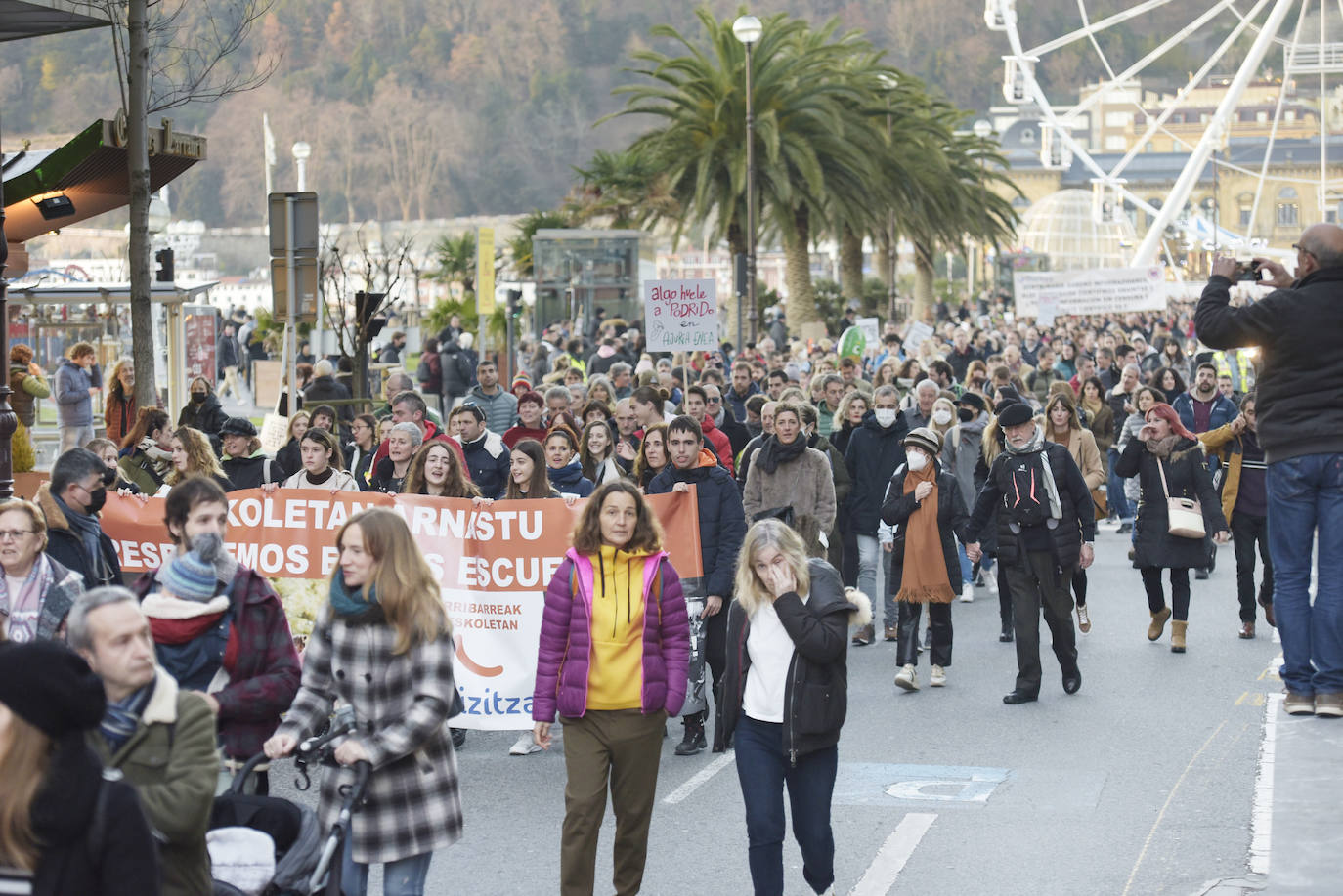 Fotos: Manifestación en contra del pasaporte sanitario