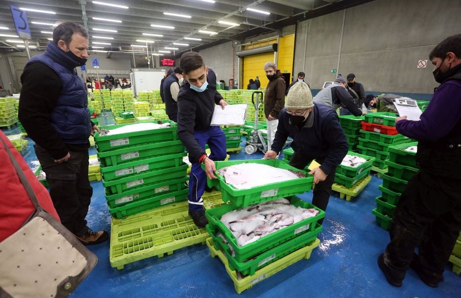 Fotos: Las dudas llegan a la lonja de pescado