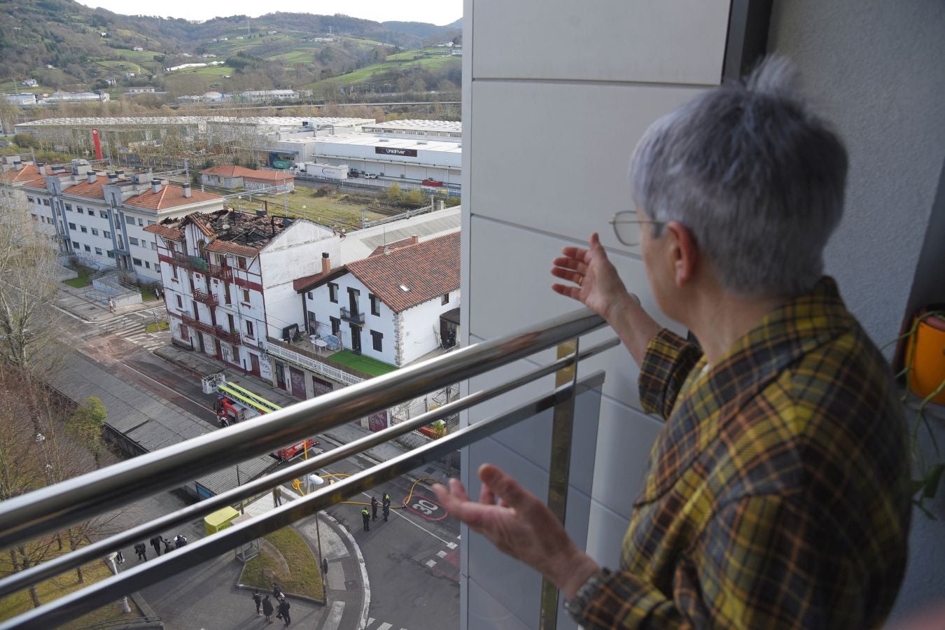 Fotos: Un incendio calcina una vivienda en Hernani